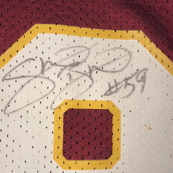 Men’s NFL Signed Redskins Barber Jersey - Picture 10 of 12